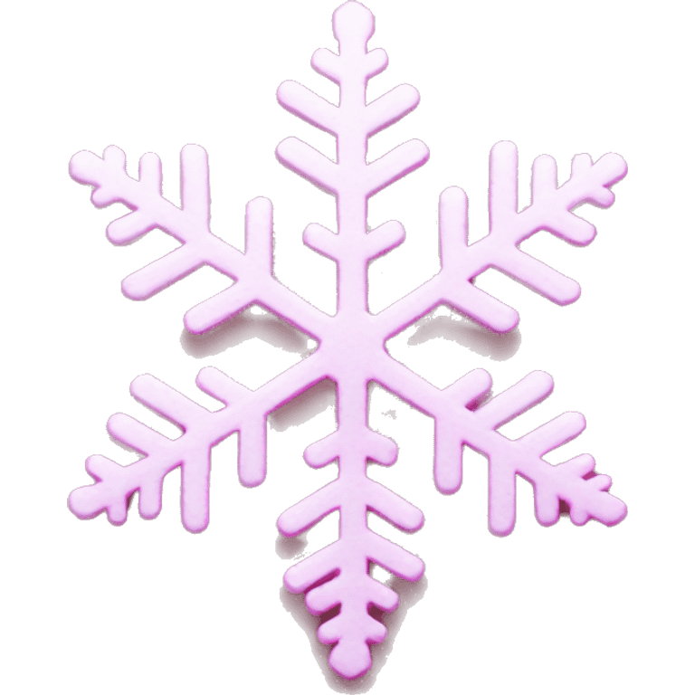 Pink snowflake  emoji