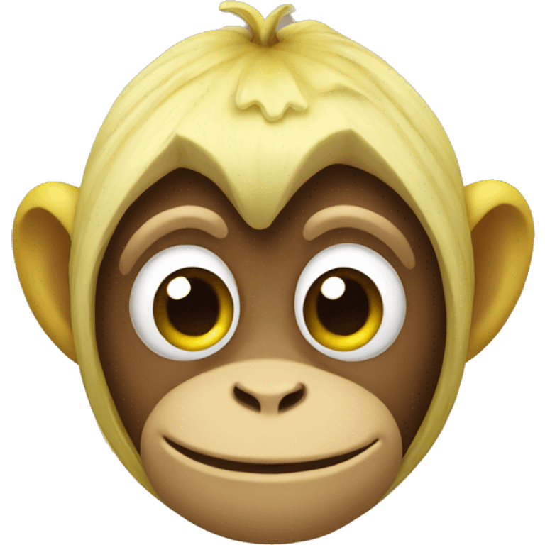 Banana monkey emoji