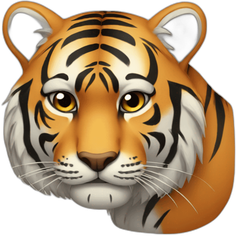 Tiger sad emoji