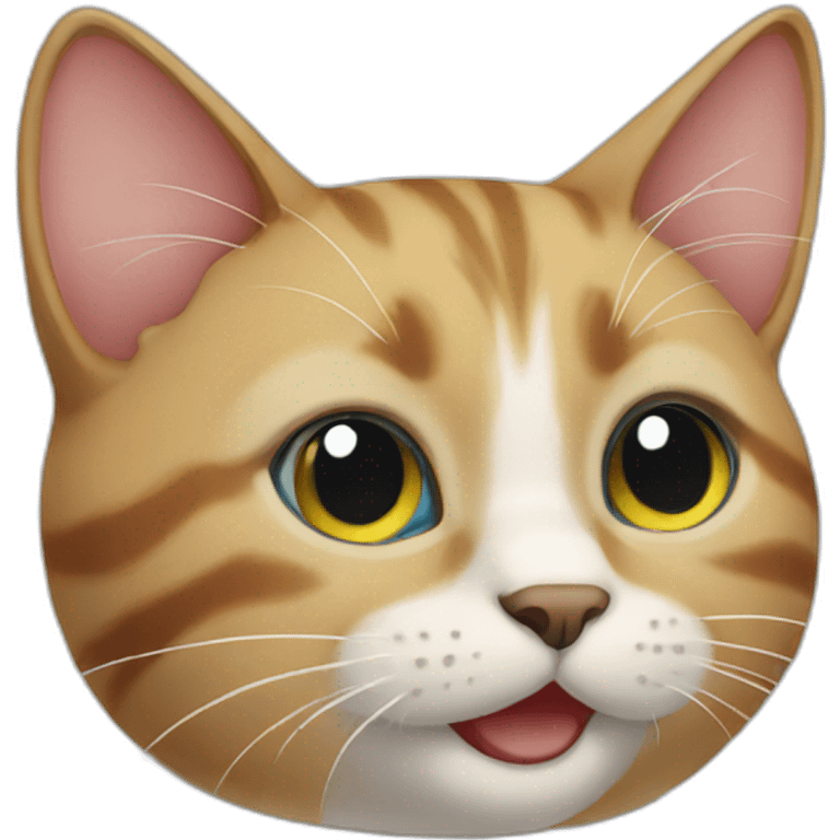 Cat happy emoji