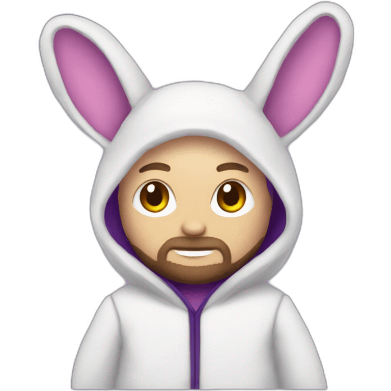 Jesse Pinkman wearing a purple Bunny furry suits emoji