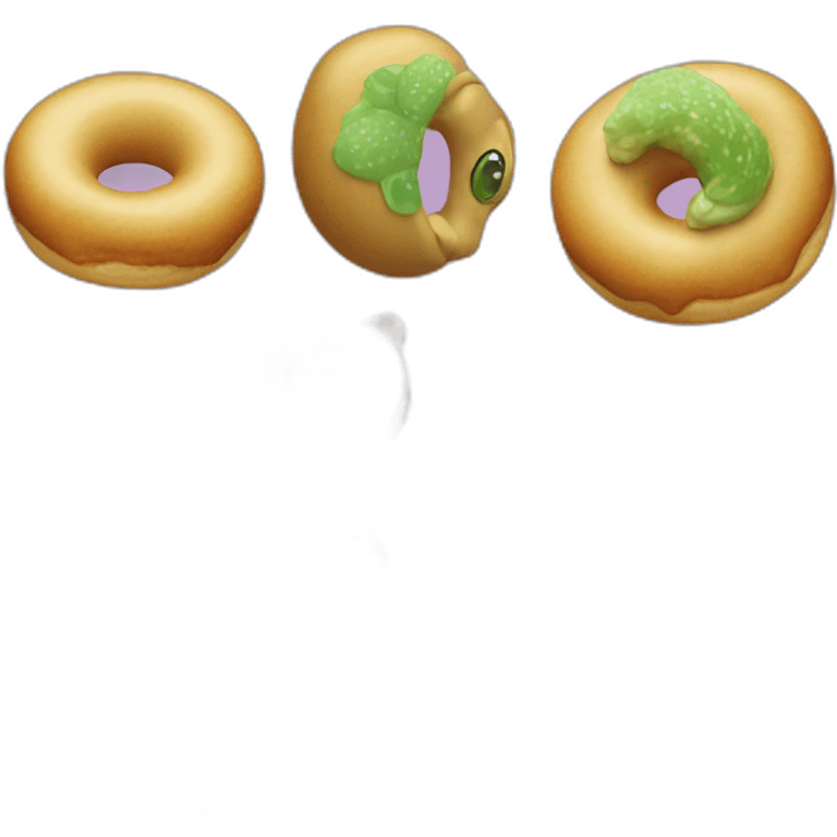 Une tortue donut  emoji