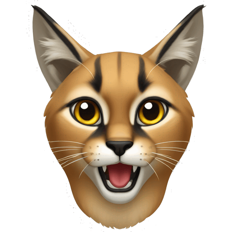 Shocked caracal emoji