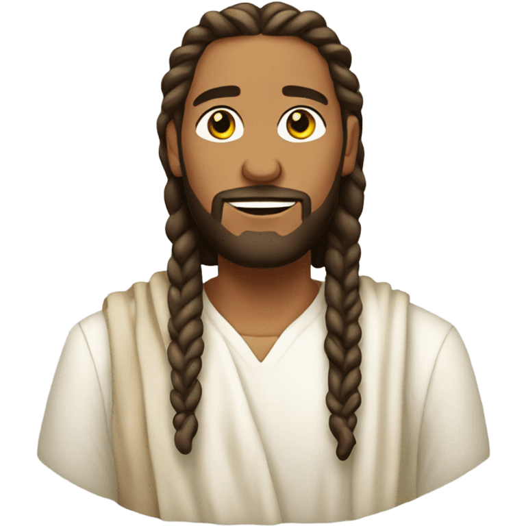 Jesus with cornrows emoji