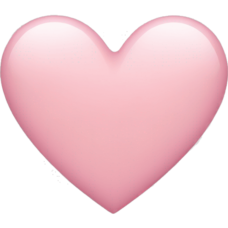 Soft pink heart emoji