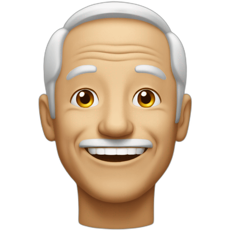 very happy older man emoji