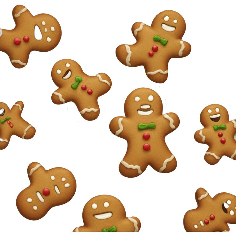 beige gingerbread man cookie emoji