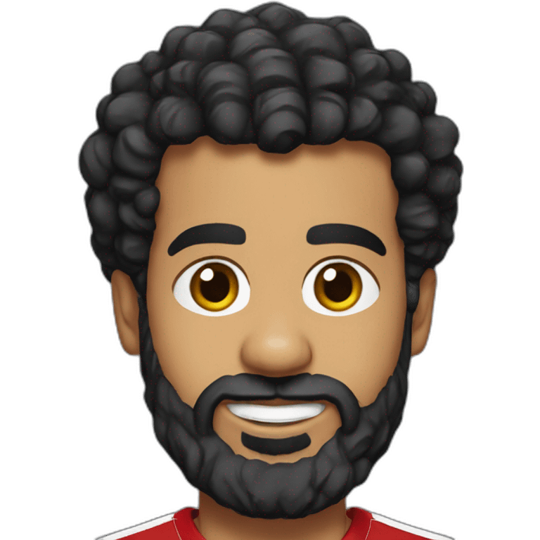 mo salah wearing liverpool shirt emoji