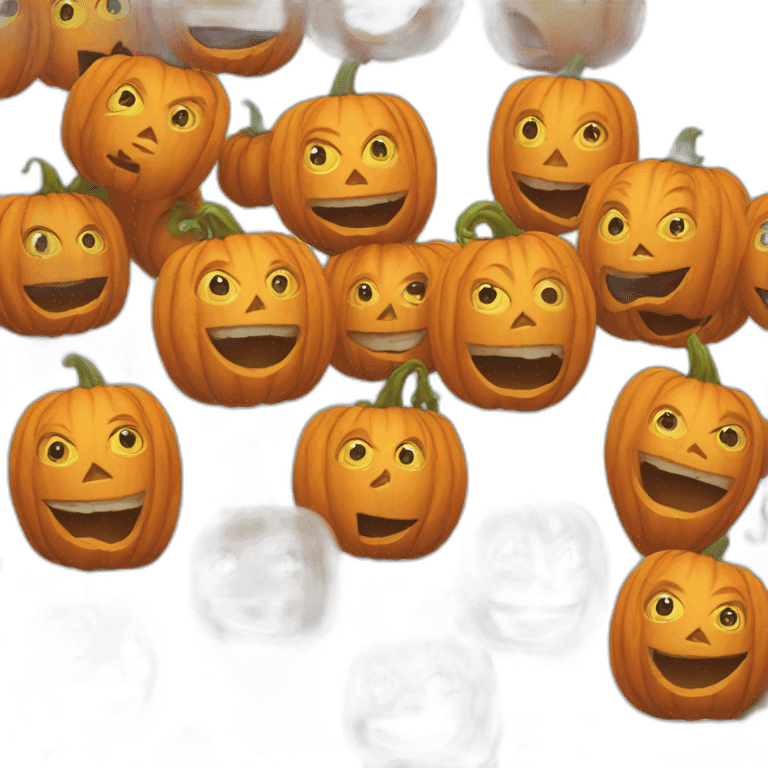 Pumpkin Head on Children emoji