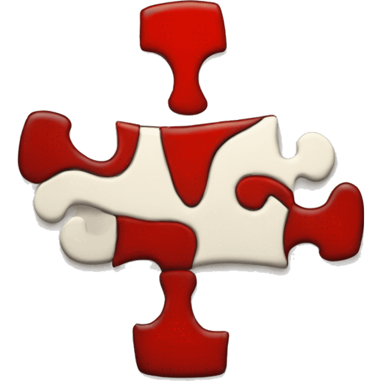 puzzle piece 100 red emoji