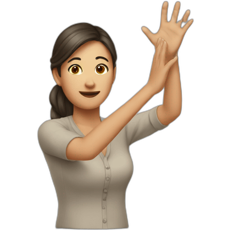 woman tipping hand emoji