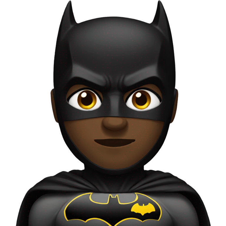 black batman emoji