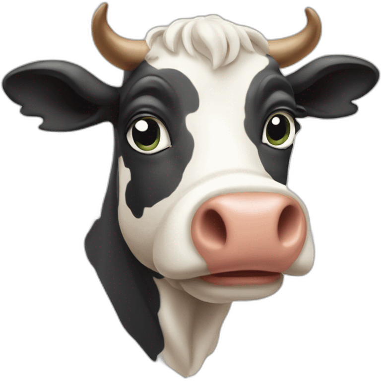 eyeroll cow emoji