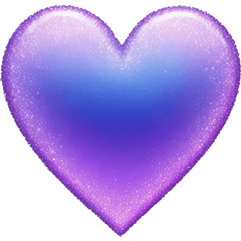 sparkly indigo-lilac-gradient iridescent heart emoji