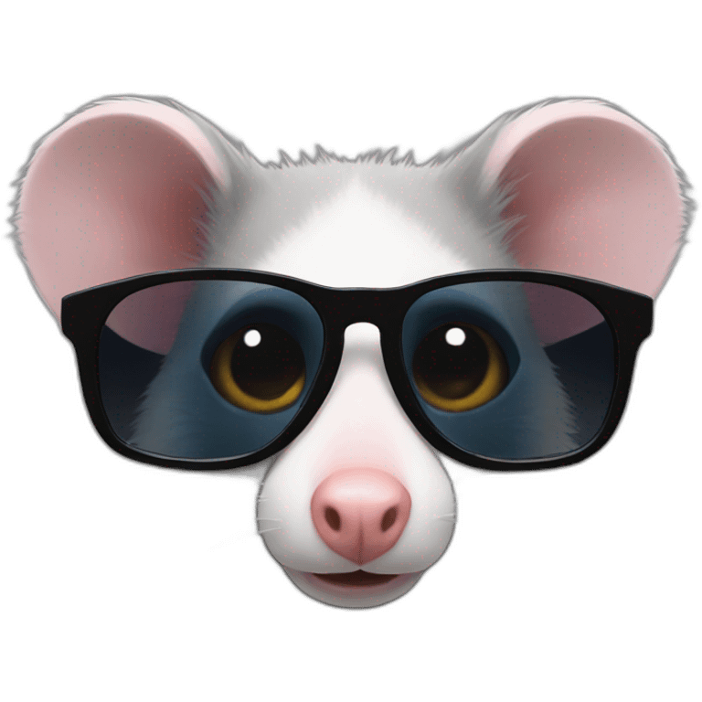 possum sunglasses emoji