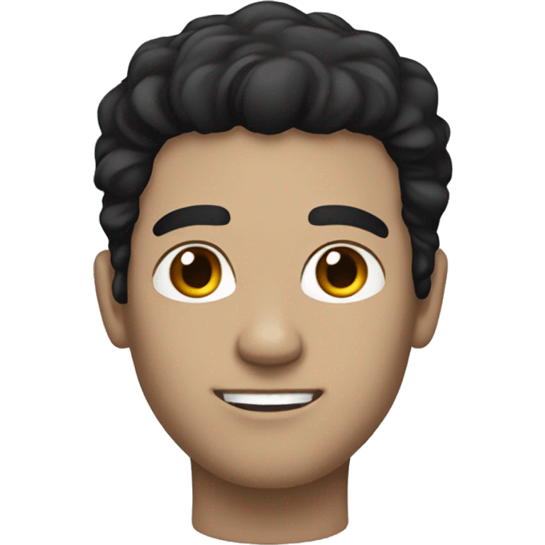 man with black hair white skin emoji