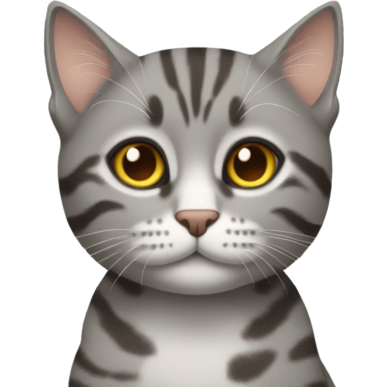 tabby gray cat emoji