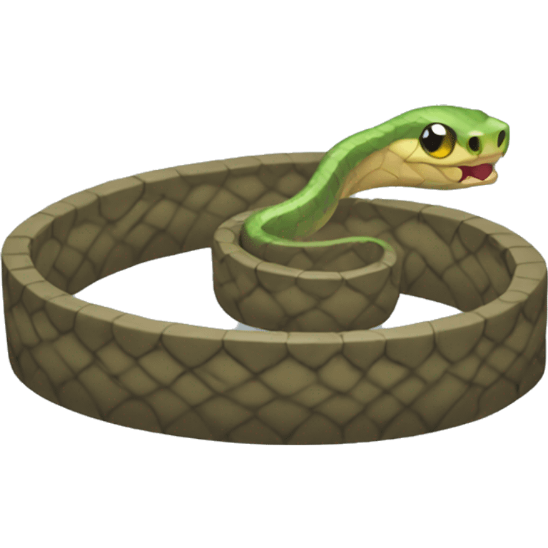 a snake in a trap emoji