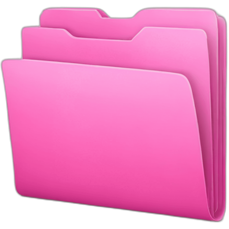 pink folder with documents emoji