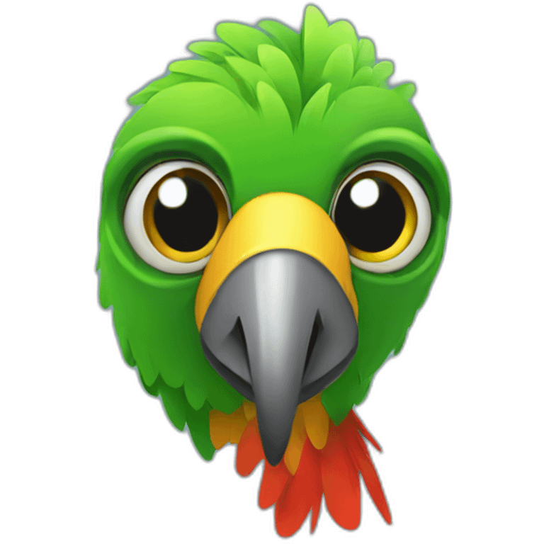 Coding parrot emoji