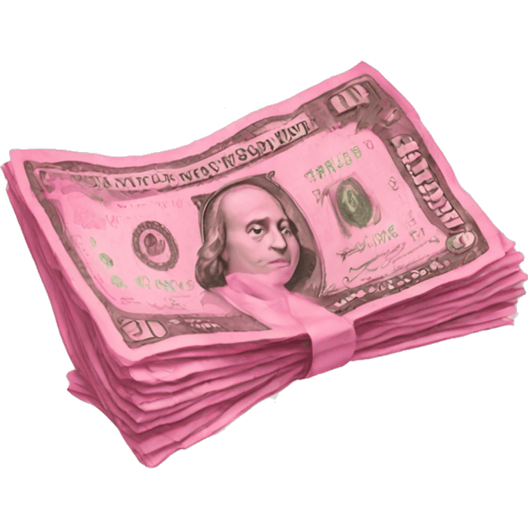 Pink money emoji