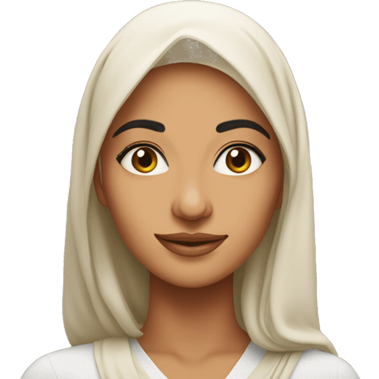  head shot of Middle Eastern Woman in Her 30s emoji