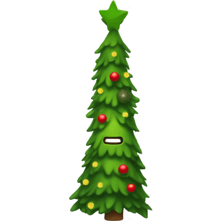 Pickle Christmas tree emoji