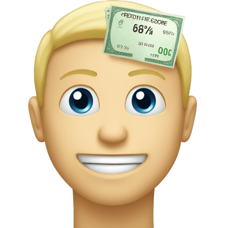 credit score graphic emoji