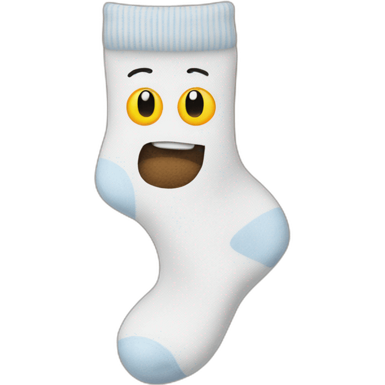 socks in face emoji