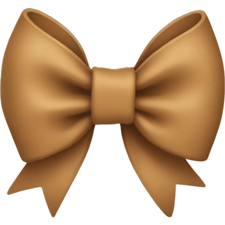 Light Brown bow  emoji