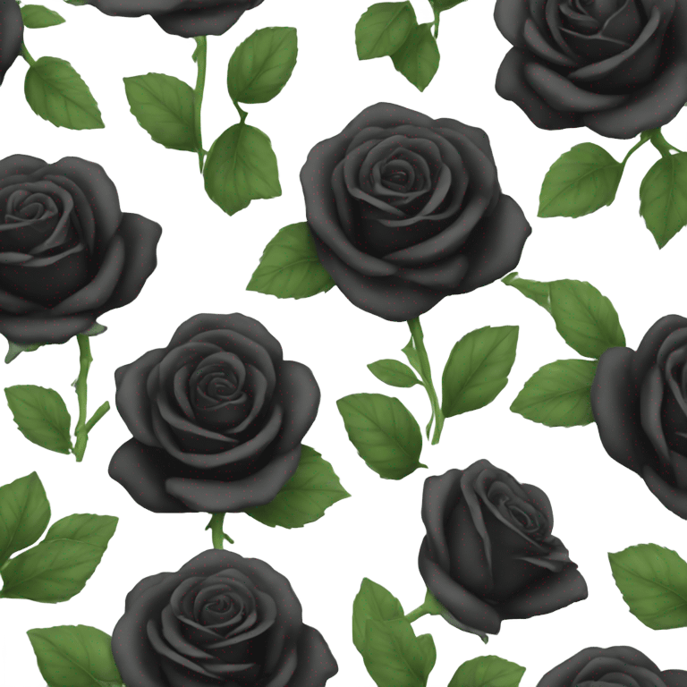 Black rose emoji