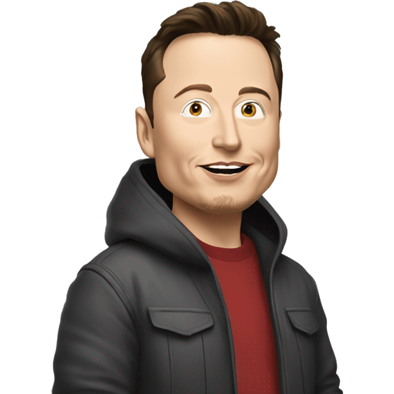 elon musk wearing yeezy emoji