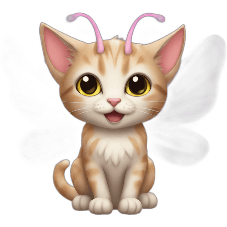 Cat fairy emoji