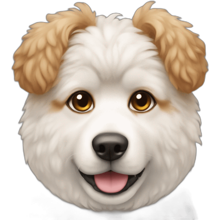 dog half poodle half akita emoji