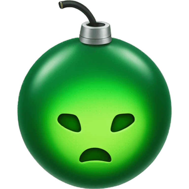 green bomb emoji