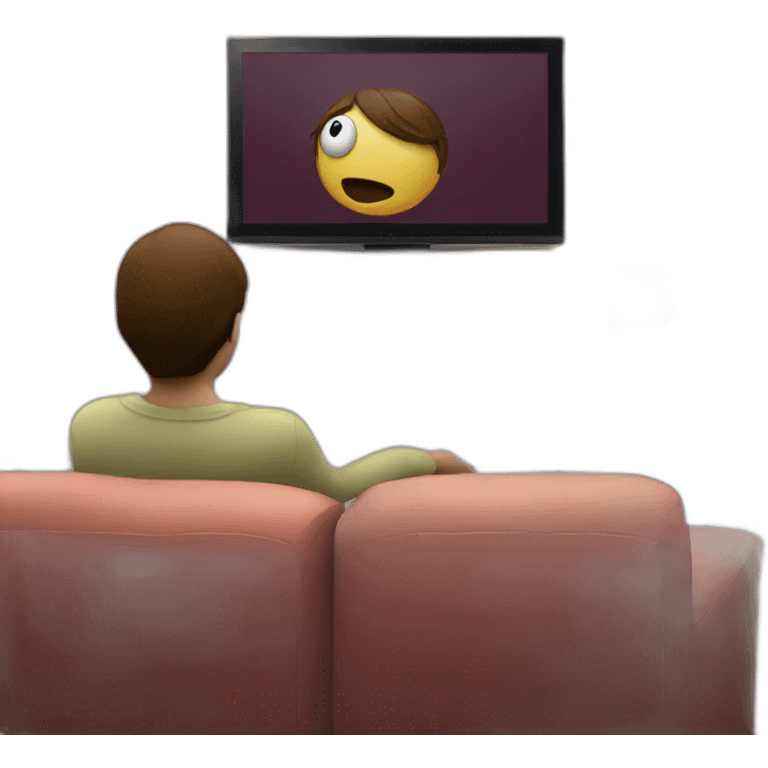 Watching TV emoji