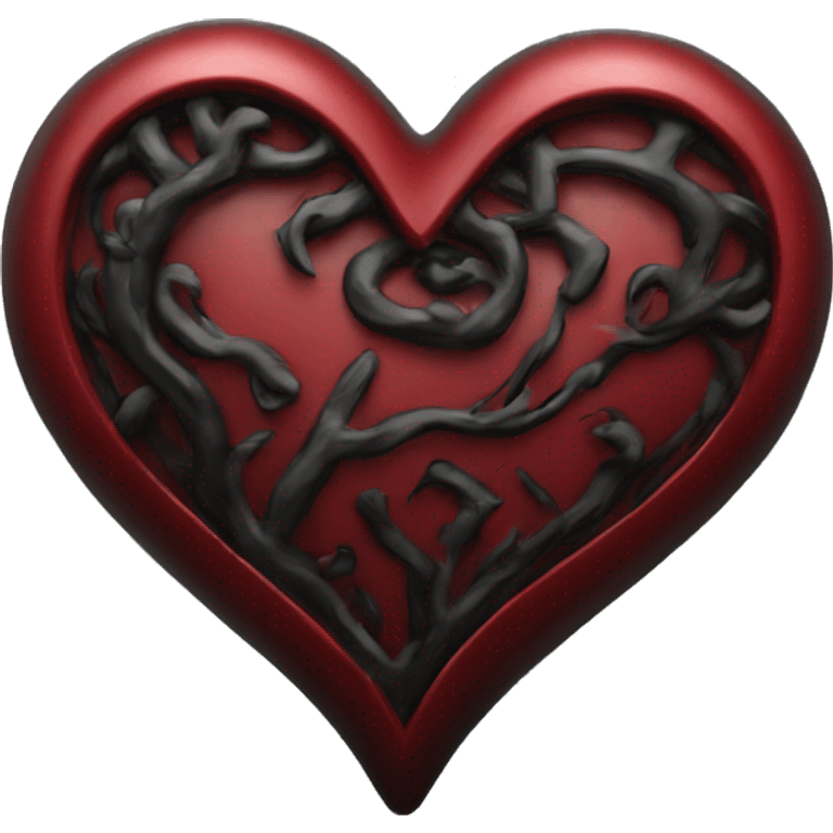 heart-symbol-deep-red-and-black-colour emoji