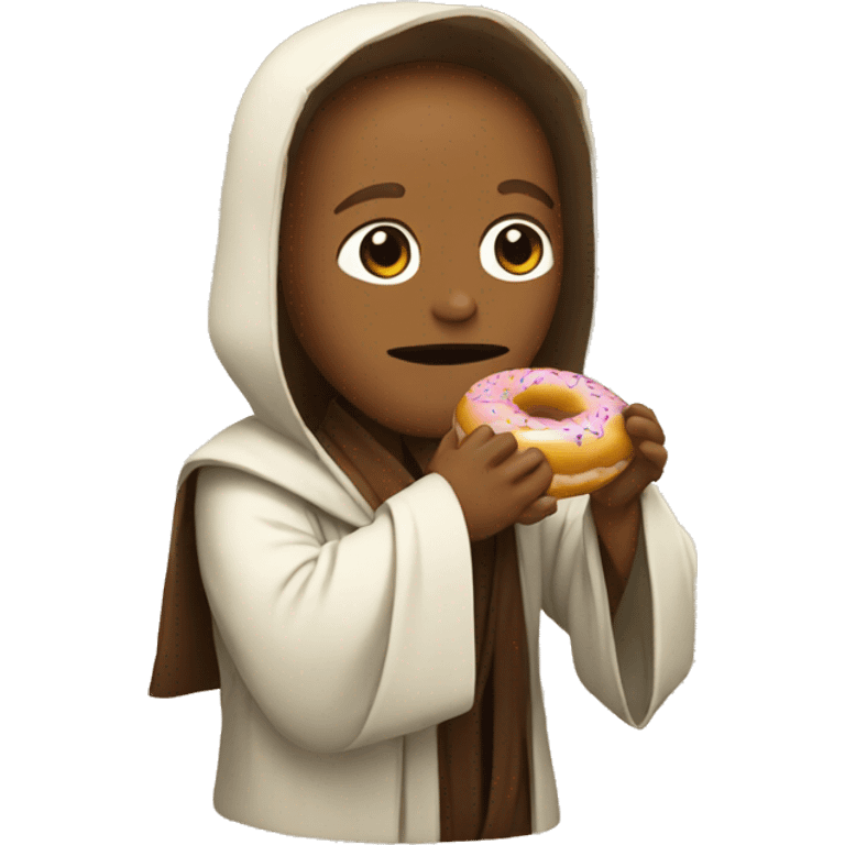 jedi eating a donut emoji