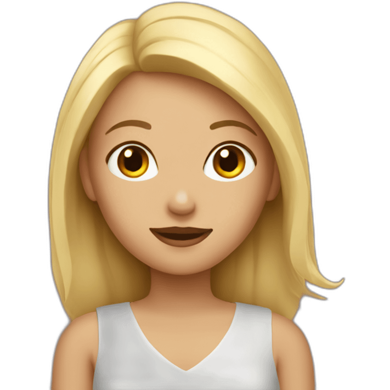 Femme et main emoji