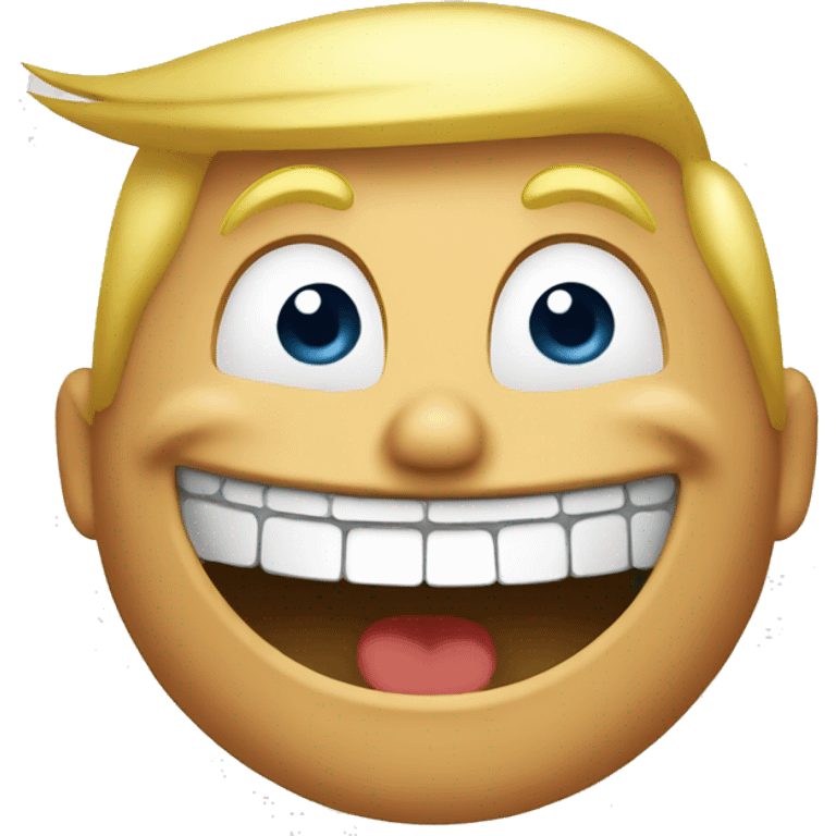 donald trump laughing emoji