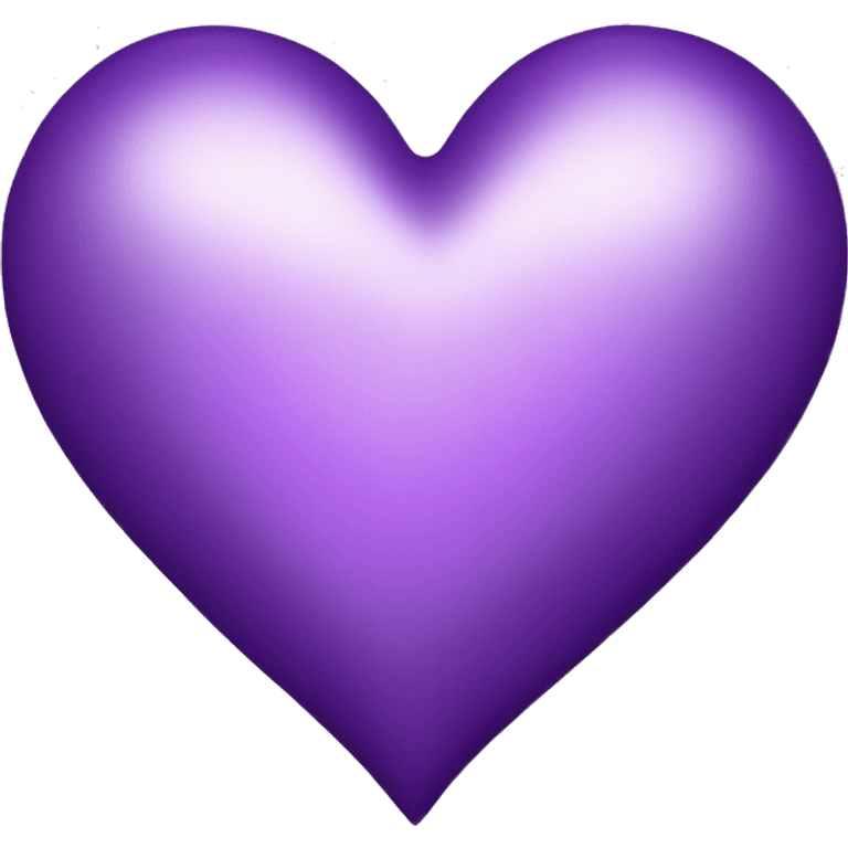 Metallic Purple Heart emoji