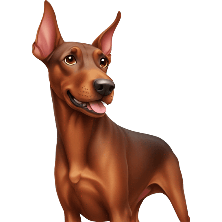 Red Doberman pinscher  emoji