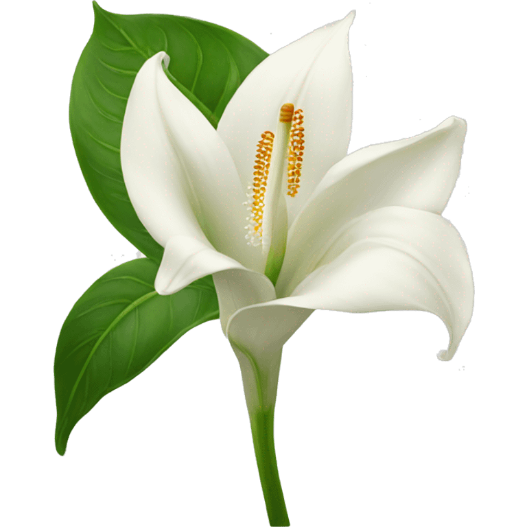 Peace lilies flower emoji