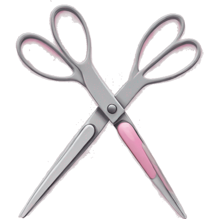 baby pink scissors upright emoji