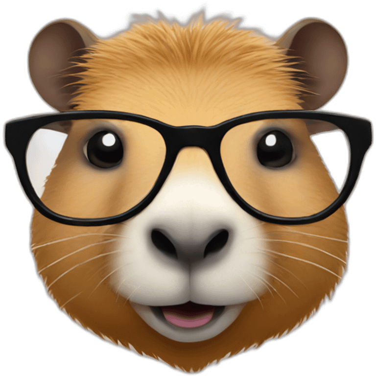 capybara with glasses emoji