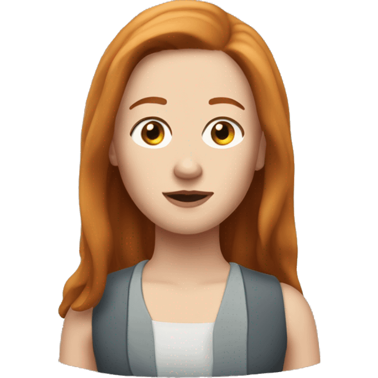 debbie gallagher with straight ginger hair from shameless emoji