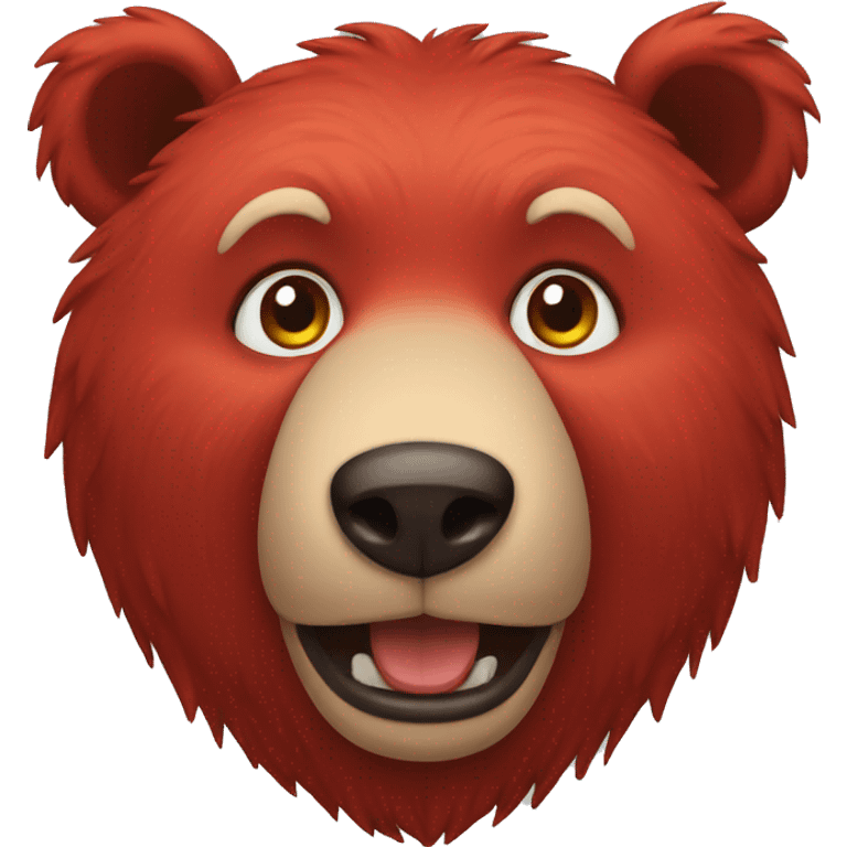 red bear emoji