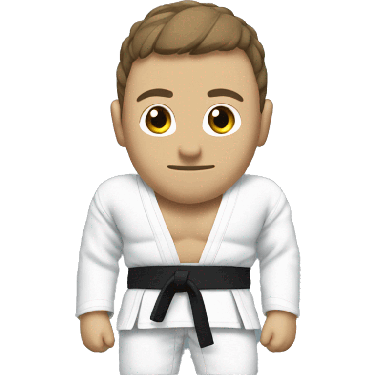 A bjj blue belt with two white strips by it self emoji