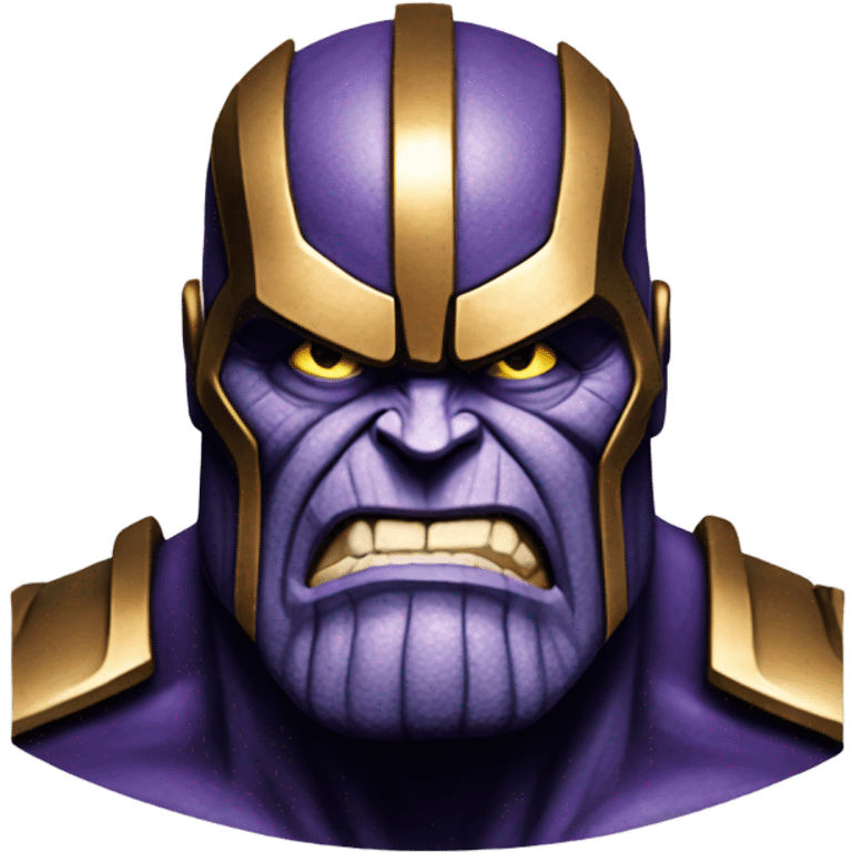 Thanos looking mad emoji