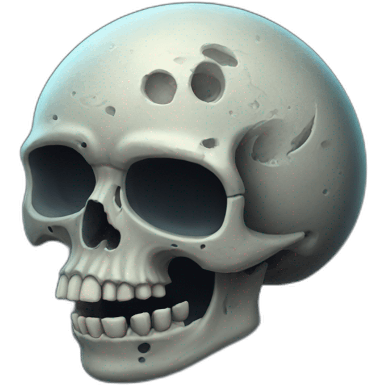 Moon-skull emoji